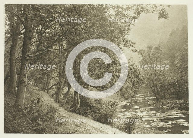 The Path Over The First Brae, Dove Dale, 1880s. Creator: Peter Henry Emerson.