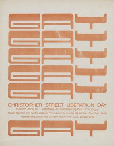 Christopher Street Liberation Day, c1975-06. Creator: Christopher Street Liberation Day Committee.