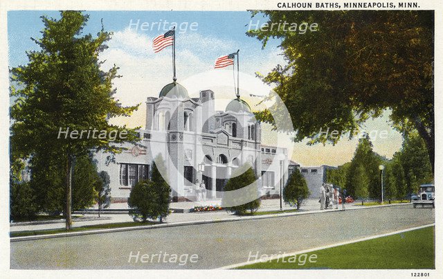Calhoun Baths, Minneapolis, Minnesota, USA, 1928. Artist: Unknown