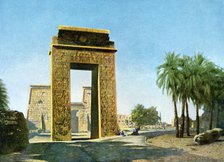 Gateway in front of the Temple of Khonsu, Karnak, Egypt, 20th Century. Artist: Unknown