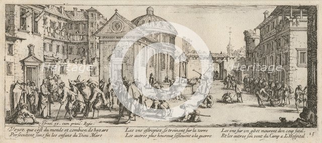 The Miseries and Misfortunes of War, folio 15: The Hospital, 1633.