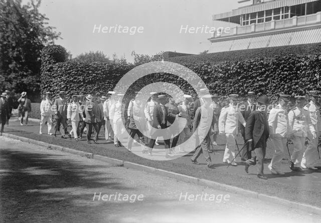 Japanese Mission To U.S. - Visit To Naval Academy, 1917. Creator: Harris & Ewing.