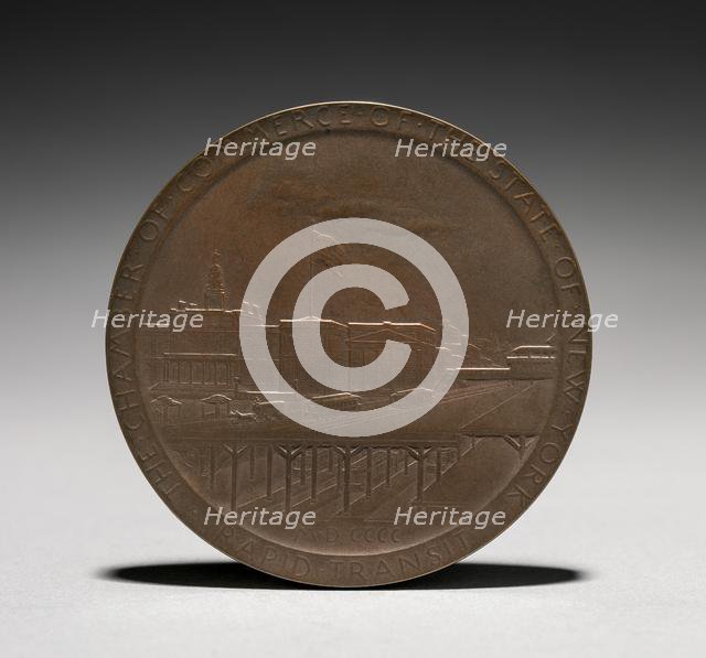 Medal: Abram Stevens Hewitt (reverse), 1875-1925. Creator: Louis-Oscar Roty (French, 1846-1911).