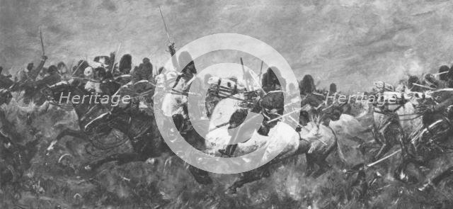 'The Crimean War, 1854-56: The Rally of the Scots Greys...at Balaclava', (1901).  Creator: Unknown.