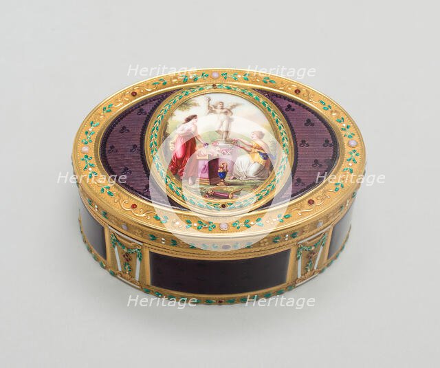 Snuff Box: Sacrifice of Cupid, France, 1850/99. Creator: Unknown.