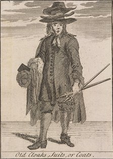 'Old Cloaks, Suits, or Coats', Cries of London, (c1688?). Artist: Anon