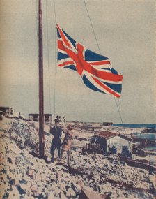 'The Union Jack Flies Over Tobruk', 1942. Artist: Unknown.
