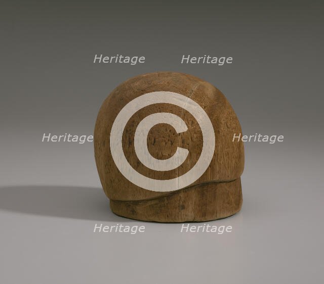 Wooden hat block from Mae's Millinery Shop, 1941-1994. Creator: Unknown.