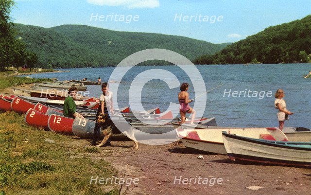 Squantz Pond, Fairfield, Connecticut, USA, 1954. Artist: Unknown