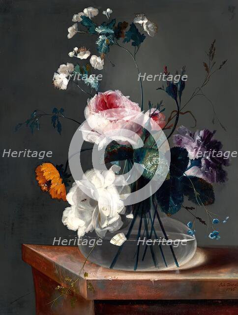 Flower still life, 1786. Creator: Johann Baptist Drechsler.