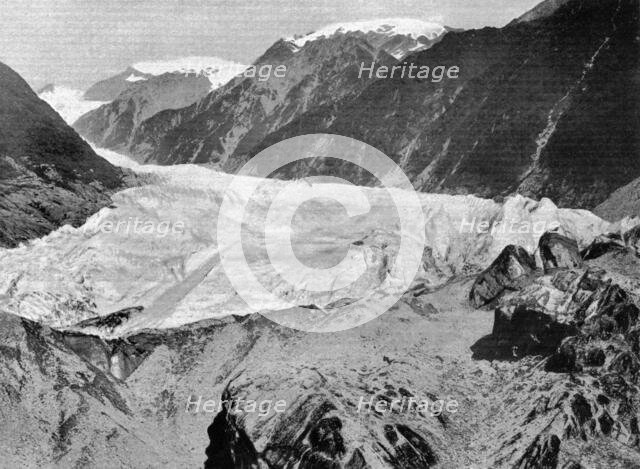 ''Le glacier Francois Joseph dans les Alpes de la Nouvelle-Zelande; Les Terres Du Pacifique', 1914. Creator: Unknown.