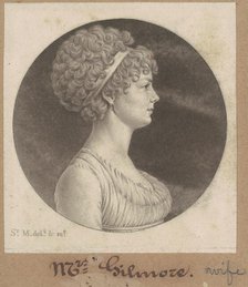 Mary Ann Smith Gilmor, 1803. Creator: Charles Balthazar Julien Févret de Saint-Mémin.