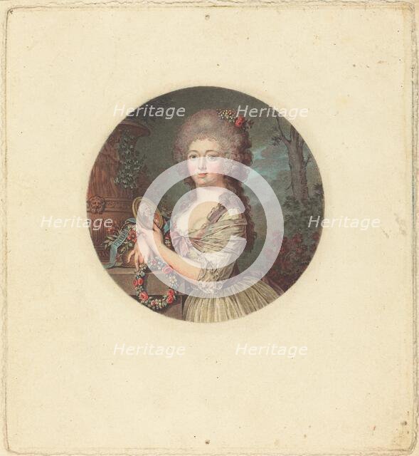 Portrait d'une jeune princesse. Creator: Jean Francois Janinet.