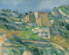 Houses in Provence: The Riaux Valley near L'Estaque, c. 1883. Creator: Paul Cezanne.