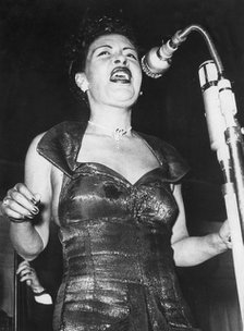 Billie Holiday (1915-1959), American jazz singer and songwriter, c1940s. Artist: Unknown