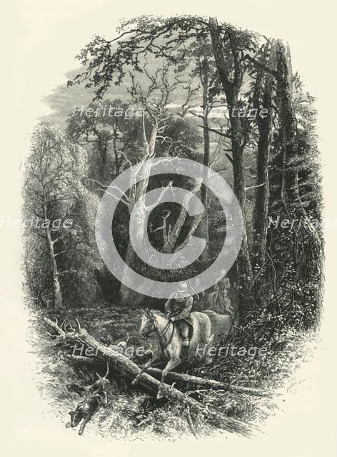 'In Cedar Walk, Virginia Water', c1870.