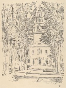 Colonial Church, Gloucester, 1918. Creator: Frederick Childe Hassam.