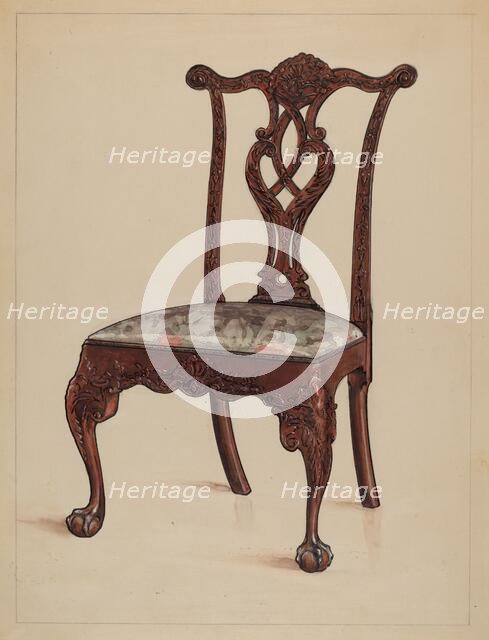Side Chair, 1936. Creator: M. Rosenshield-von-Paulin.