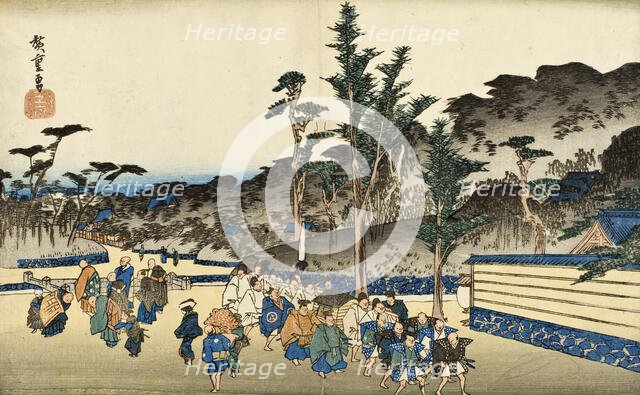 Precincts of Zojoji in Shiba, Mid-1830s. Creator: Ando Hiroshige.