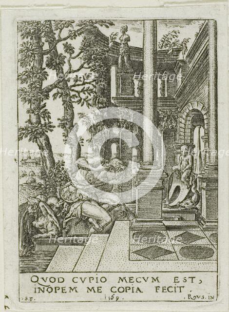 Narcissus, 1569. Creator: Etienne Delaune.