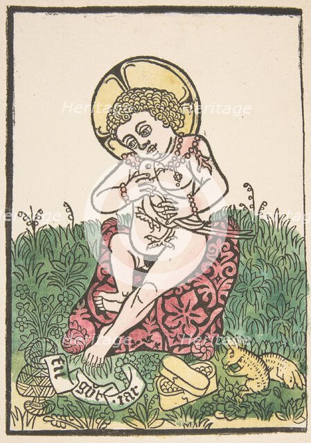 Christ Child With New Year's Wish (Schr. 784), 15th century., 15th century. Creator: Anon.