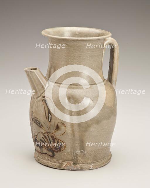 Melon-shaped ewer with foliage design, 800s. Creator: Unknown.