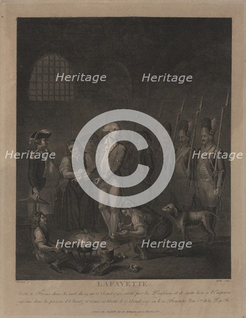 Lafayette in Prison at Olmütz. Artist: Morland, George (1736-1804)