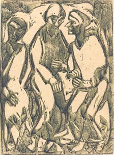 Deliberation (Beratung), 1913. Creator: Christian Rohlfs.