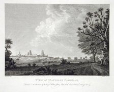 View of Maugree Pagodas, 1794. Creator: Robert Home.