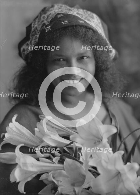 Greenwood, Minnie, Miss, portrait photograph, 1913. Creator: Arnold Genthe.