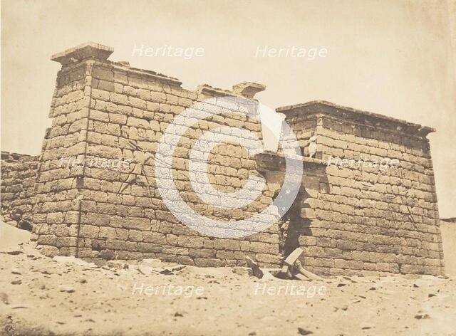 Pylones du Temple de Sébona, April 3, 1850. Creator: Maxime du Camp.