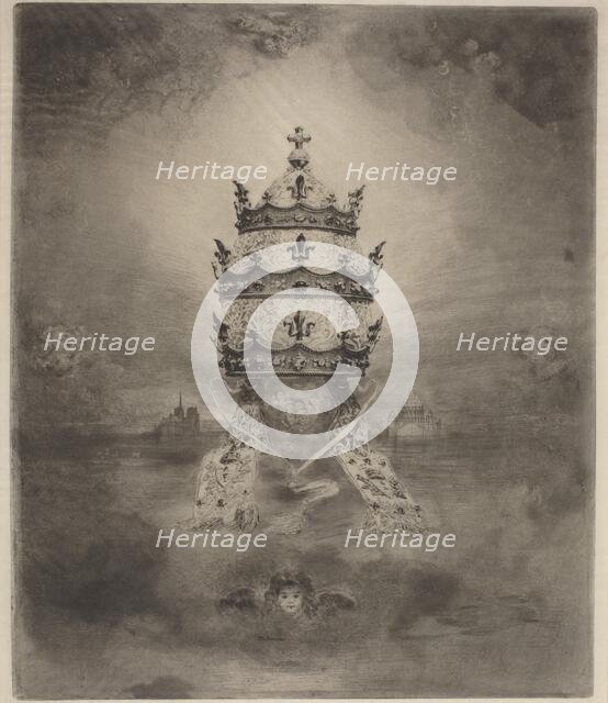 The Tiara, 1888. Creator: Felix Hilaire Buhot.