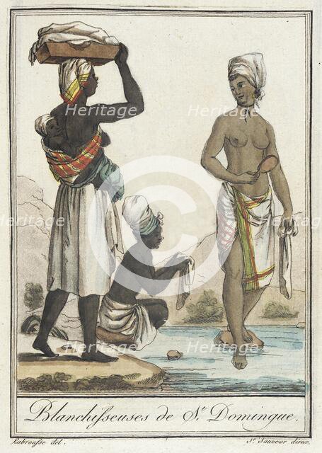Costumes de Différents Pays, 'Blanchisseuses de St. Domingue', c1797. Creator: Jacques Grasset de Saint-Sauveur.