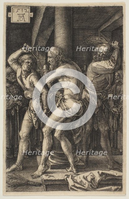 The Flagellation, from The Passion, 1512. Creator: Albrecht Durer.