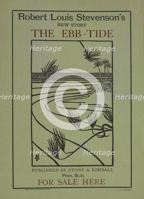 Robert Louis Stevenson's new story the ebb-tide, c1895 - 1911. Creator: Unknown.