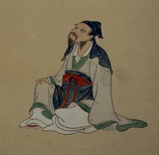 Portrait of Li Bai, c19th century.  Creator: Unknown.