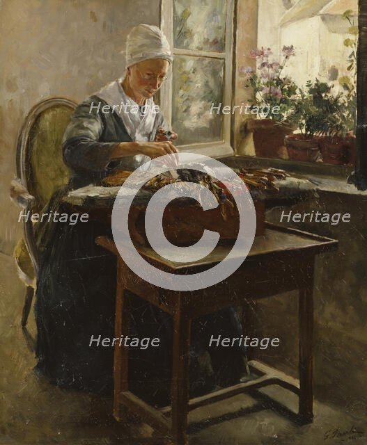The Lace-Maker, 1885. Creator: Georg Pauli.