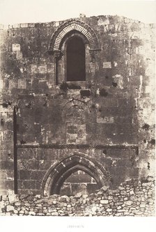 Jérusalem, église Sainte-Anne, Façade, 1854. Creator: Auguste Salzmann.