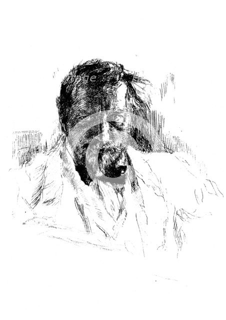 'Self-portrait', 1898.  Artist: Valentin Serov