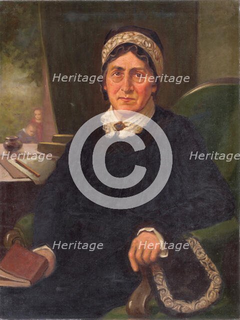 Portrait of E. M. Soltésová, around 1935. Creator: Milan Thomka Mitrovsky.