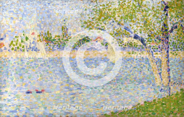 The Seine seen from La Grande Jatte, 1888. Artist: Seurat, George Pierre (1859-1891)