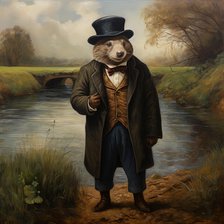 AI IMAGE - Ratty from The Wind in the Willows, 2023. Creator: Heritage Images.