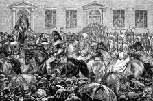 Commencement of the Hull, Barnsley, and West Riding Railway and Dock...foresters and druids, 1881. Creator: Unknown.