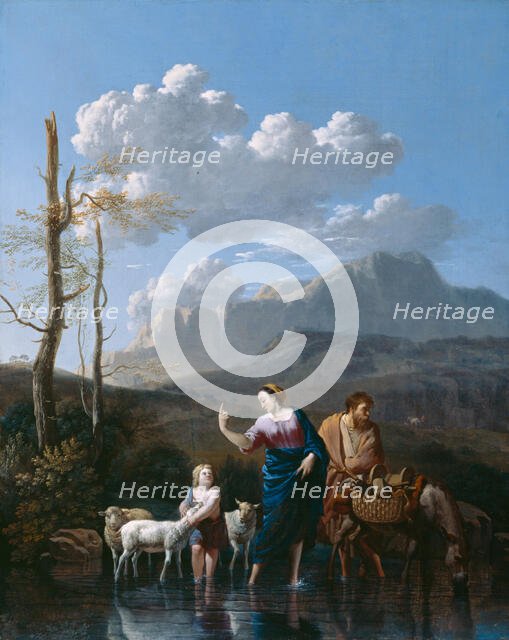 Return of the Holy Family from Egypt, 1662. Creator: Karel Du Jardin.