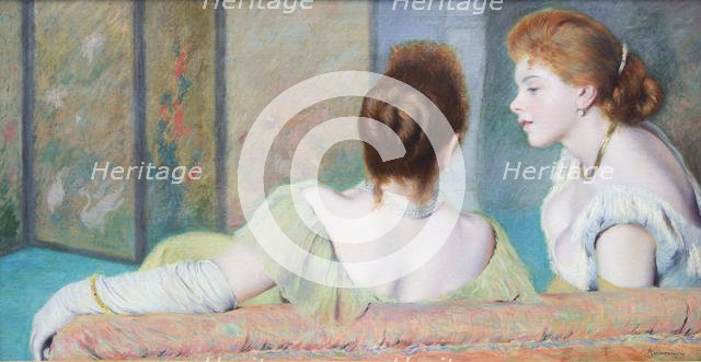 On the couch, ca. 1886-1890. Creator: Zandomeneghi, Federico (1841-1917).