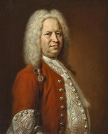 Portrait of composer Georg Friedrich Handel (1685-1759), 1734. Creator: Denner, Balthasar (1685-1749).