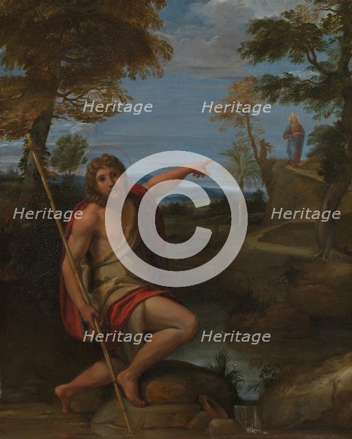 Saint John the Baptist Bearing Witness, ca. 1600. Creator: Annibale Carracci.
