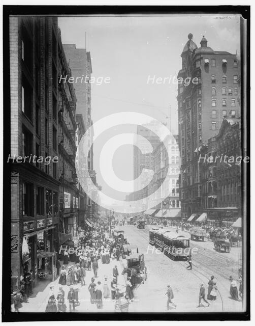 State north from Madison St., Chicago, 1900 Sept 1. Creator: Unknown.