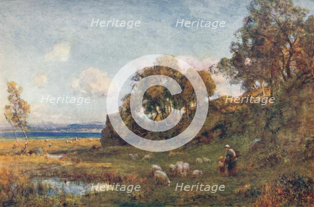 'Sheltered Pastures', c1900. Creator: Sir Ernest Albert Waterlow.