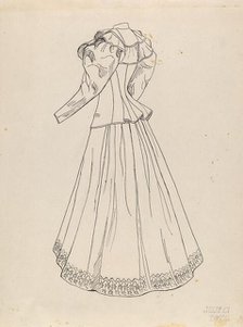 Dress, c. 1938. Creator: Julie C Brush.